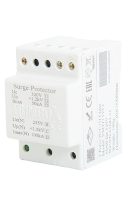 2-Pole Class B+C+D 100kA Surge Arrester