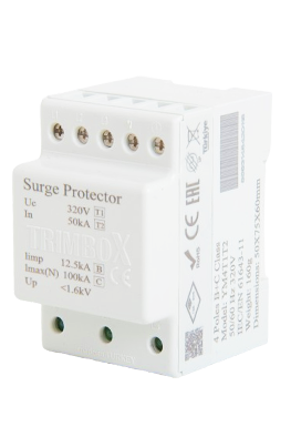 4-Pole Class B+C Surge Arrester 100kA