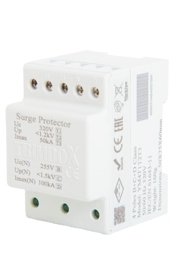 4-Pole Class B+C+D 100kA Surge Arrester