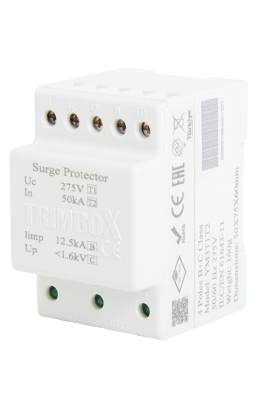 4-Pole Class B+C Surge Arrester 50kA